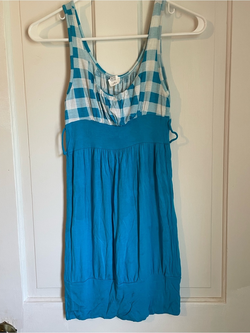 Women’s Turquoise Blue Button-Down Style Tank Dress - Brand Unspecified Size S